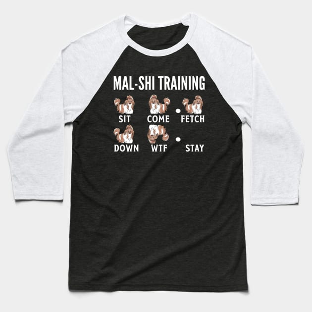 Mal-shi Training sit Baseball T-Shirt by Tee-hub